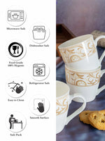 Sonaki Bone China Tea/Coffee Mug (Set of 6pcs)