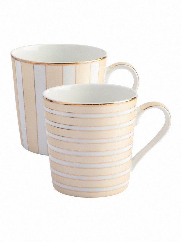 Bone China Tea Cups/Coffee Mugs (Set of 2 pcs)