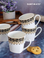 Sonaki Bone China Tea/Coffee Mug (Set of 6pcs)