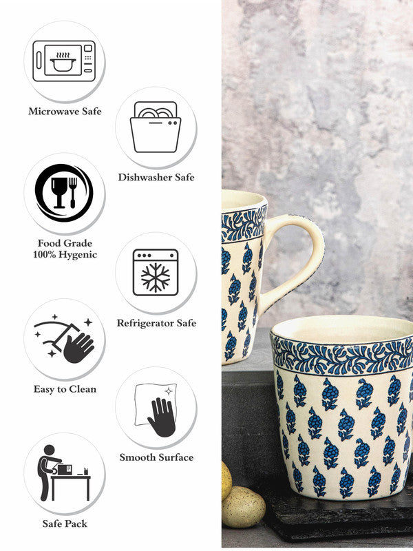 Goodhomes Stoneware Coffee Mug (Set Of 2Pcs)