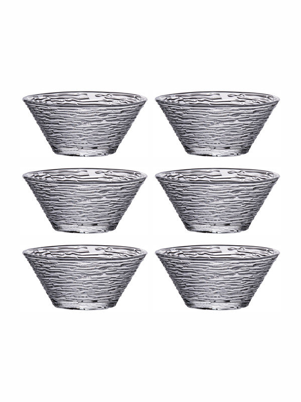 Goodhomes Glass Medium Bowl (Set of 6pcs)