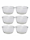 Goodhomes Glass Mixing Bowl (Set of 6 Pcs.)