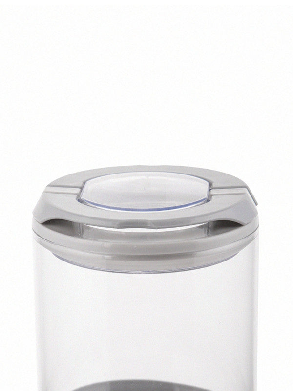 Flip Lock-tight borosilicate Glass Storage jar Set (Set of 2pcs)