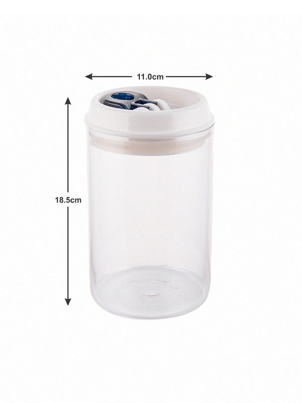 Flip Lock-tight borosilicate Glass Storage Jar Set (Set of 3pcs)