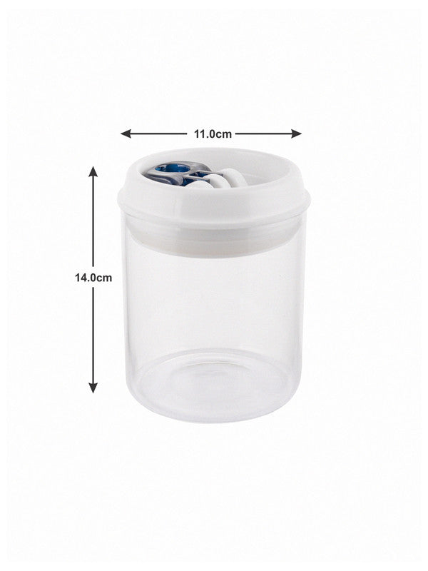 Flip Lock-tight borosilicate Glass Storage Jar Set (Set of 2pcs)