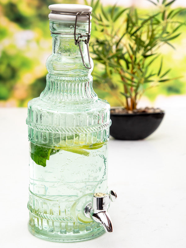 Glass Dispenser for Infused Water, Juices, Mocktails WG-11104-CLR