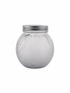 Glass Jar Set with Silver Colour Lid (Set of 6pcs)