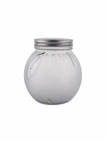 Glass Jar Set with Silver Colour Lid (Set of 6pcs)