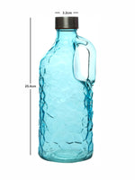 White Gold Color Glass Bottle (Set of 2pcs)