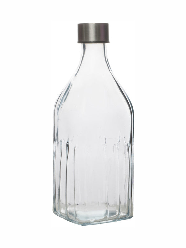 White Gold Glass Bottle (Set of 2pcs)