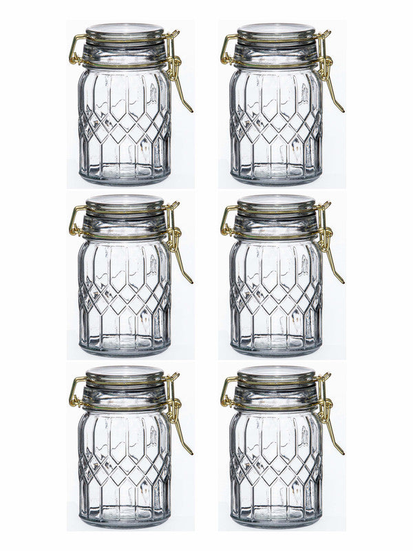 White Gold Glass Mason Jar With Metal Lid & Rack (Set Of 4Pcs Mug With –  GOOD HOMES