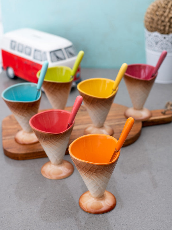 Icecream Cups with Spoons (Set of 12 pcs)