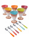 Icecream Cups with Spoons (Set of 12 pcs)