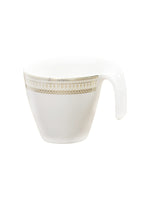 Porcelain Tea Cups/Coffee Mugs with Real Gold Design (Set of 6 mugs)