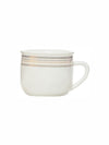 White Gold Porcelain Coffee/tea Mug with Gold Print (Set of 6pcs)