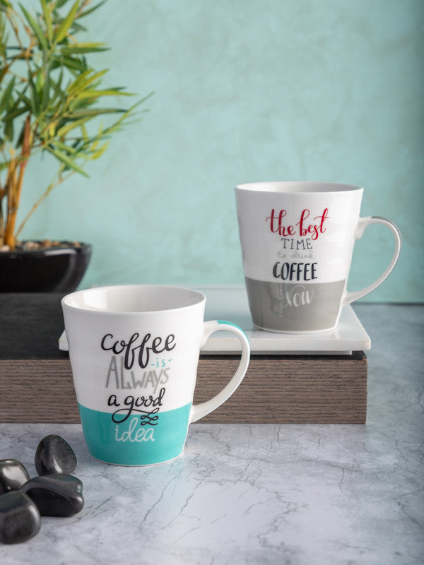 Porcelain Tea Cups/Coffee Mugs (Set of 2 pcs)