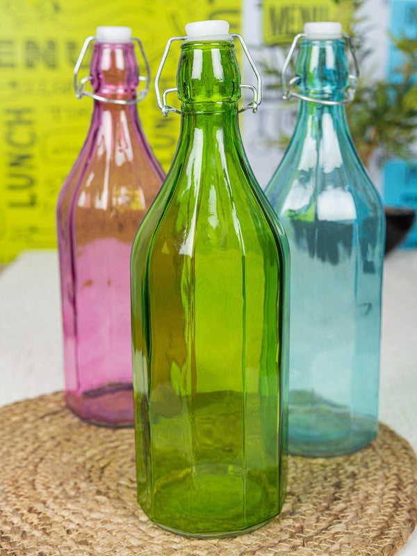 Color Glass Bottle (Set of 3pcs)