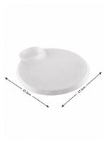 Porcelain Chip n Dip Round Platter WG-913