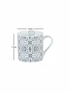 Goodhomes Bone China Coffee Mug with Real Platinum Print (Set of 6pcs)