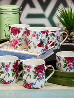 Goodhomes Bone China Tea & Coffee Mugs (Set of 6pcs)