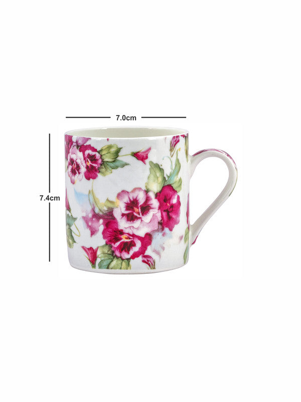 Goodhomes Bone China Tea & Coffee Mugs (Set of 6pcs)