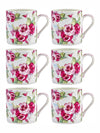 Goodhomes Bone China Tea & Coffee Mugs (Set of 6pcs)