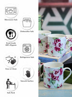 Goodhomes Bone China Tea & Coffee Mugs (Set of 6pcs)