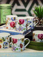 Goodhomes Bone China Tea & Coffee Mugs (Set of 6pcs)