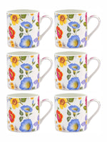 Goodhomes Bone China Tea & Coffee Mugs (Set of 6pcs)