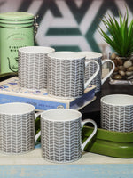 Goodhomes Bone China Tea & Coffee Mugs (Set of 6pcs)