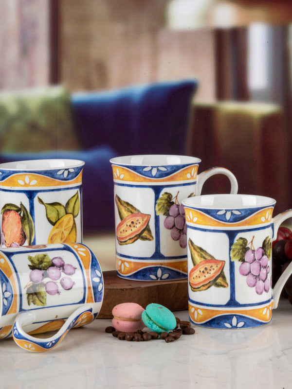 Goodhomes Bone China Tea & Coffee Mug (Set of 4 pcs)