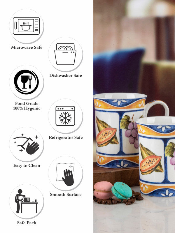 Goodhomes Bone China Tea & Coffee Mug (Set of 4 pcs)
