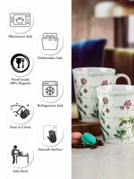 Goodhomes Bone China Tea & Coffee Mug (Set of 4 pcs)