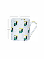 Goodhomes Bone China Tea/Coffee Large Mug (Set of 2pcs) 320ml - Taxi