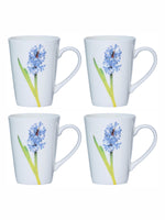 Goodhomes Bone China Tea/Coffee Large Mug (Set of 4pcs) 360ml - Modern Floral