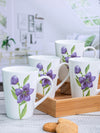 Goodhomes Bone China Tea/Coffee Large Mug (Set of 2pcs) 360ml - Modern Floral