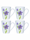 Goodhomes Bone China Tea/Coffee Large Mug (Set of 4pcs) 360ml - Modern Floral