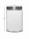 Goodhomes Glass Storage Jar with Metal Lid (Set of 3pcs)