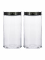 Goodhomes Glass Storage Jar with Lid (Set of 2pcs)