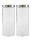 Goodhomes Glass Storage Jar with Lid (Set of 2pcs)
