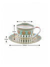 Goodhomes Bone China Cup Saucer Set With Real Gold Print ( Set Of 12 Pcs)