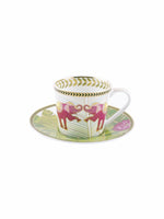 Goodhomes Bone China Cup Saucer Set With Real Gold Print ( Set Of 12 Pcs)