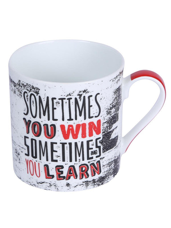 Bone China Mug Set with You Win Slogan ( Set of 4 Cup )