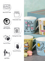 Goodhomes Bone China Coffee Mug (Set of 4pcs)