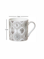 Goodhomes Fine Bone China Tea/Coffee Mug Luster Print (Set of 6pcs)