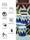 Goodhomes Bone China Tea & Coffee Mugs (Set of 6pcs)