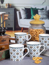 Goodhomes Bone China Tea/Coffee Mug (Set of 6pcs)