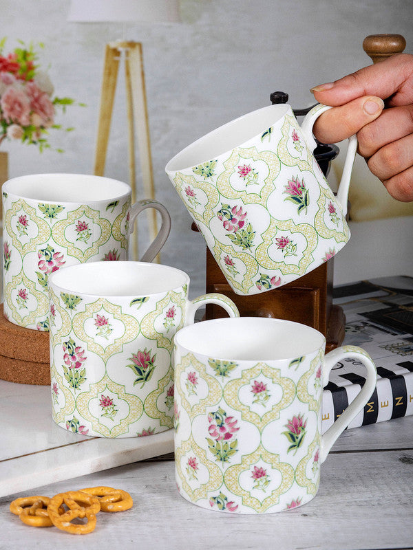 Goodhomes Bone China Tea/Coffee Large Mug (Set of 2pcs)