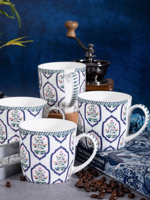 Goodhomes Bone China Tea/Coffee Large Mug (Set of 4pcs)