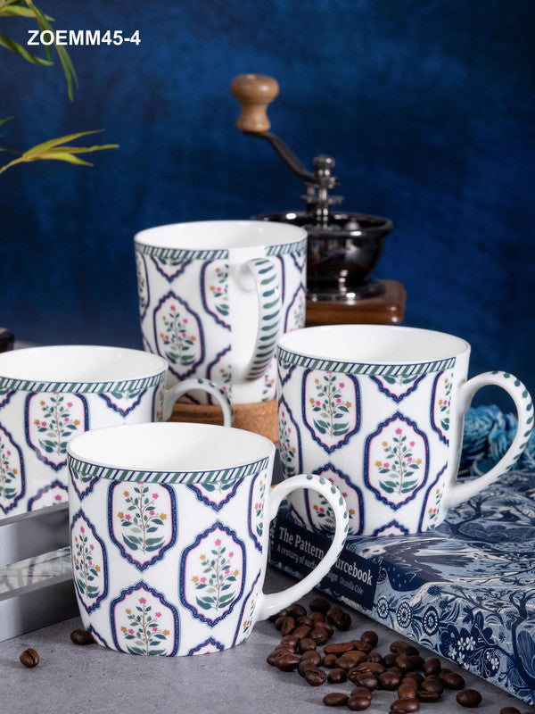 Goodhomes Bone China Tea/Coffee Large Mug (Set of 4pcs)